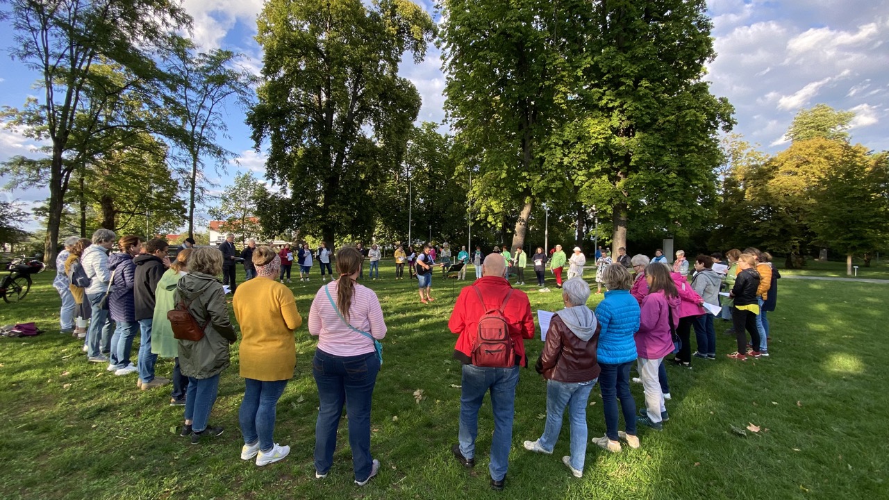 Publikum bei der Sommersingsause im Park